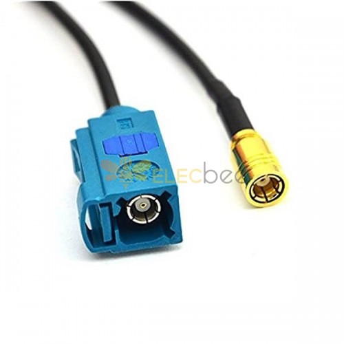 20 piezas adaptador de conector SMB Cable de extensión de antena GPS Fakra Z hembra a SMB hembra Cable Pigtail RG174 10CM