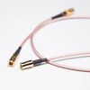 SMB Male Cable Coaxial Straight to SMB Solder with Brown Cable RG316