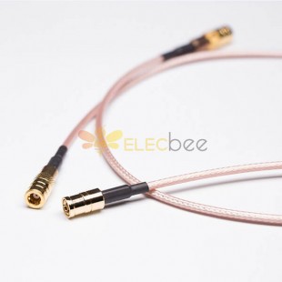 20 adet SMB Erkek Kablo Koaksiyel Düz SMB Lehim ile Kahverengi Kablo RG316