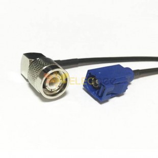 Fakra Antenna Extension Cable RG179 with Right Angle TNC Male Connector