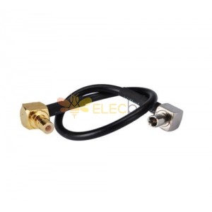 SMB Male Right Angle To TS9 Male Right Angle 50cm Cable RG174