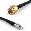 Extensión de cable TS9 hembra a SMA macho RG174 de 1 m