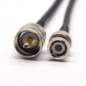 20 pièces câble BNC mâle droit vers câble coaxial RF mâle droit UHF avec RG223 RG58 RG223 (en anglais) 1m