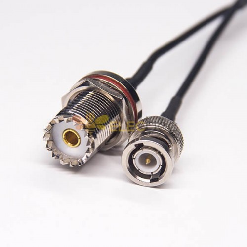 BNC macho a UHF hembra 180 grados Blukhead cable de montaje impermeable