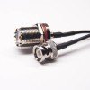 BNC Male to UHF Female 180 Degree Blukhead Waterproof Assembly Cable 10cm