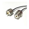 RF Cable Jack UHF SO239 to UHF male PL259 Pigtail Cable RG174 20cm