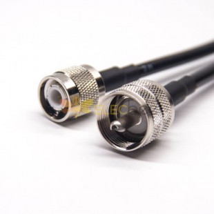 TNC Male Cable Connector Straight to UHF Male Straight with RG58 RG223