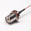 UHF Female Bulkhead Connector to BNC Straight Male Cable RG316