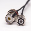 Waterproof UHF Straight Female to TNC Straight Male RF Coaxial Cable RG174