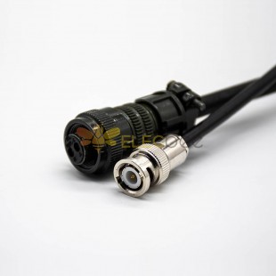 Câble Coaxial RF Connecteur BNC Mâle À MS3106A10SL-4S 2 Broches Femelle Droite RG58 Câble 100CM