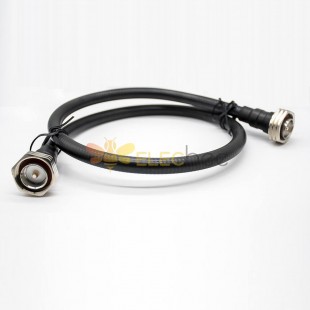 DIN Cable Coaxial Straight DIN 7/16 Male To Male With 1/2 Cable 1M