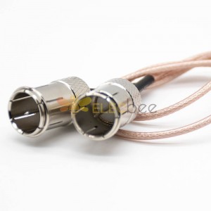 F Tipo de enchufe rápido RF Coaxial Conector de cable coaxial recto RG178 1M