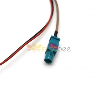 Fakra Z Type Connector Straight Male To GX12 4 Pin Male Assembly Wire Harness 2464 4C 22AWG+RG316 Cable