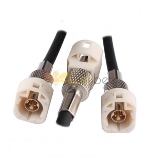 HSD Connector Cable Assembly 1M with 4Pin Cream Fakra HSD