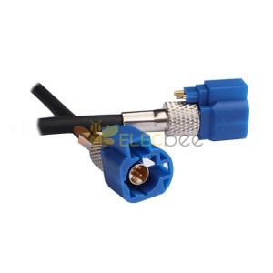 LVDS線束供應商專供HSD6芯藍色連接器公轉公組裝線1M 10Pcs
