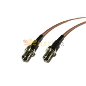 20pcs câble de test RF droit TS9 mâle à TS9 mâle avec RG178 15CM