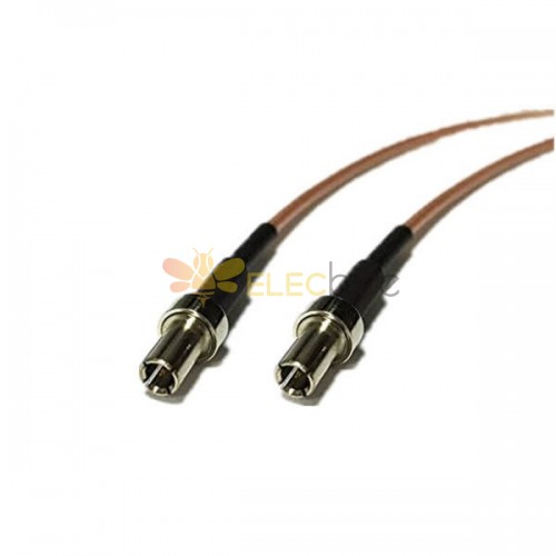 20pcs câble de test RF droit TS9 mâle à TS9 mâle avec RG178 15CM