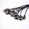 100pin SCSI Male Connector to DB15&Audio Cable line with Screw Lock 0.3M
