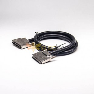 Cable SCSI de 68 pines VHDCI macho a VHDCI 68 pines macho de aleación de zinc cable de montaje de campo 2M