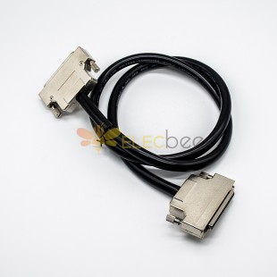 68 Pin SCSI Male to Female HPDB Straight Screw Locks Cable 1 M