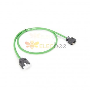 Siemens V90 Servo Encoder Cable 6Fx3002-2Ct20-1Ado Encoder Plug 12Pin With SCSI HPCN 14Pin Male Connector 1M