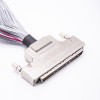 IDC Cable Male to Female HPDB 100 Pin Straight Plug to IDC 50 Pin Receptacle 1 to 2 Flat Ribbon Cable 50 CM