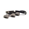 Câble SCSI mâle à Mâle 1 M HPDB 50 Pin Angle droit à 20 Pin Straight Latch Lock Conncetor