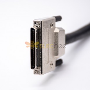 金屬外殼VHDCI公頭轉公頭68針直式註塑成型電纜帶螺絲固定0.2M