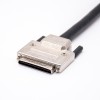 Metallische Schale VHDCI Stecker zu Männlich 68pin gerade überspritzt Kabel mit Schrauben 0.2M fixiert