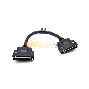 SCSI 50 Pin Câble HPCN Straight Male to Male Screw Lock pour câble30cm