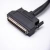 Cabo SCSI 68pin Double Plug to 100pin Overmolded Cable with Screw Lock 0.2M