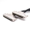 SCSI-Kabelkonfektion Gerader 100-poliger Stecker HPDB auf HPCN Piercing Zinklegierung Kabellänge 5 m