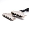 SCSI Cable Assembly Straight 100pin Male HPDB to HPCN Piercing Zinc Alloy Cable Length 5m CM