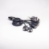 SCSI Cable Pin VHDCI 68 Pin Male to 8HPDB 9 Pin Female Over-molded Cable 1M