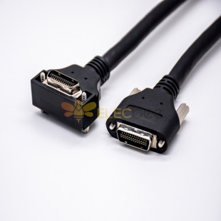 SCSI Cable Types 26pin Mâle à angle droit Câble mâle surmoiné 1M
