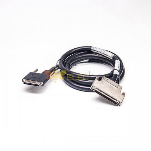 SCSI Cable Types VHDCI 68 Pin Over-molded Cable Male to HPCN 68Pin Male Field assembly Cable 2M SCSI Cable VHDCI 68 Pin Over-mol