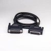 SCSI Connector 36 Pin HPCN Male to HPDB 25 Pin Male Screw Lock Over-molded Cable 2M