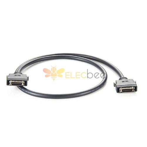 Connecteur droit SCSI HPCN 26 broches mâle à mâle avec câble 1 m