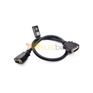 SCSI MDR Type 20Pin Straight Snap Type Male To Male Connector With Cable 0.5M