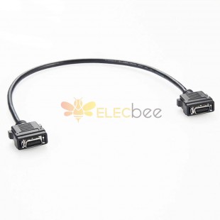 SCSI MDR Type 20Pin Straight Snap Type Male To Male Connector With Cable 0.5M