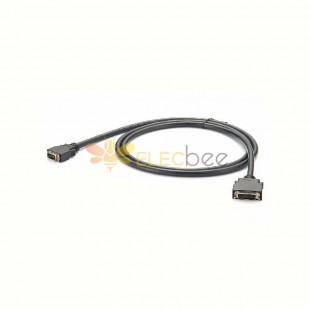 SCSI Mini MDR 14Pin Male To 26Pin Male Straight Connector Snap Type With Cable 2M