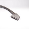 SCSI To Serial Cable HPDB 100 Pin Male Straight to HPDB 100Pin Male Latch Lock Right angle Over-molded Cable 2M