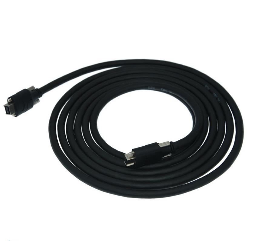 1394A to B Industrial Camera Cable with Lock Data 1m