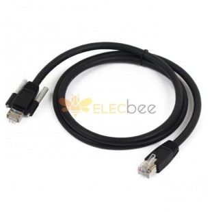 Cable de red Gigabit para cámara industrial, bloqueo de tornillo, Cable de red GigE, 1m