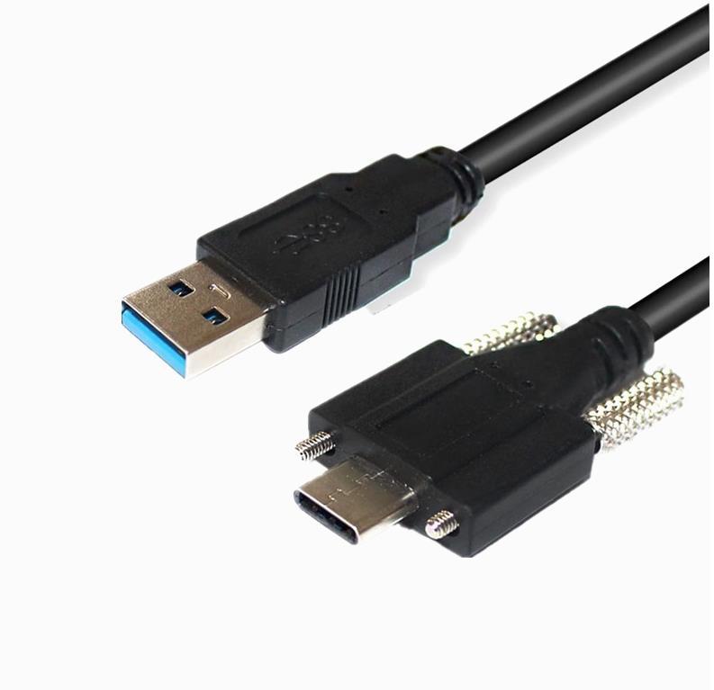 适用于 IDS Ximea 机器视觉的 USB 3.1 转 Type-C 工业相机电缆 1m