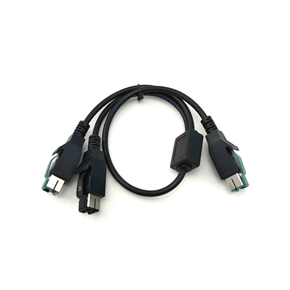 12V POWER USB para 5V POWER USB macho para macho cabo de alimentação de dados de comunicação