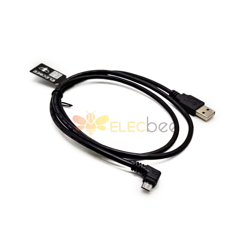 20 Stück kurze rechtwinklige Micro-USB-Kabel 1 m auf USB-A-Stecker-Kabel OTG