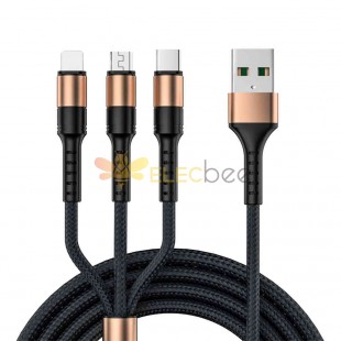 5A Fast Charging Phone Data Cable - 3-in-1 Type-C