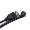 90 Degree Mini USB Cable to Type A Straight Male Connector 1M Extension Cable