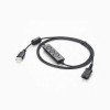 type-a USB2.0轉QD快速插拔帶音量控制和靜音功能和電源指示燈線材1M
